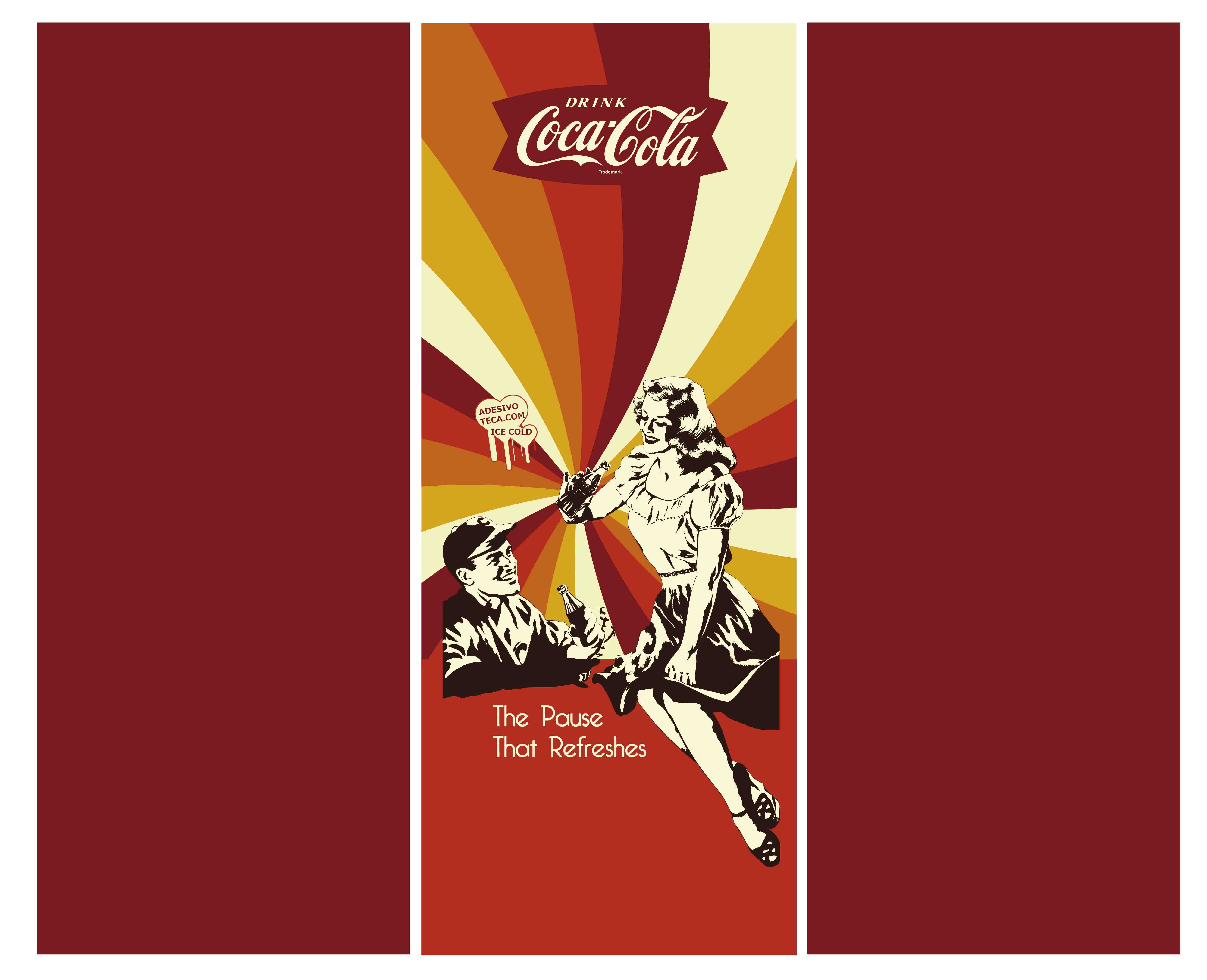 Adesivo Geladeira Vermelha Coca Retr u00f4 001 Adesivoteca Quarto, sala, Infantil Armario Sob Medida Para Cozinha ~ Adesivo Geladeira Vermelha Coca Retr u00f4 001 Adesivoteca Quarto, sala, Infantil