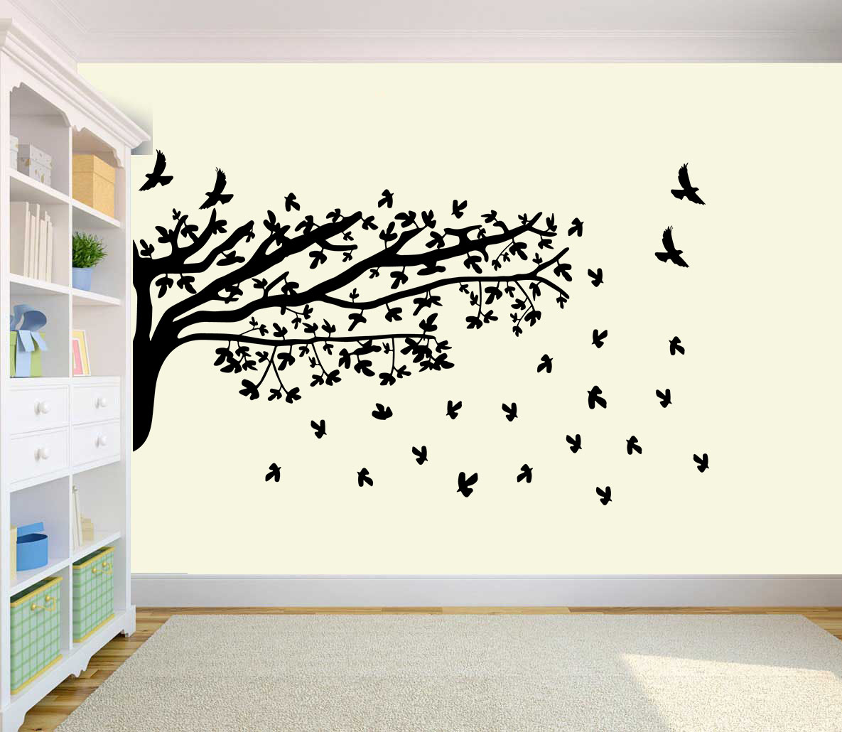 Adesivo de Parede Arvore Vento Adesivoteca Quarto, sala, Infantil Adesivo Impressão Digita ~ Adesivo de Parede Arvore Vento Adesivoteca Quarto, sala, Infantil