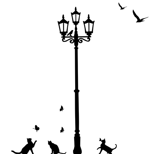 Adesivo de Parede (Poste de Gatos) Adesivoteca Quarto Aparador Para Hall ~ Adesivo de Parede (Poste de Gatos) Adesivoteca Quarto