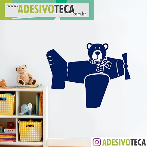 Adesivo de Parede Recortado Urso no Avi u00e3o Adesivoteca Quarto, sala, Infantil Adesivo Para Moto Z Play ~ Adesivo de Parede Recortado Urso no Avi u00e3o Adesivoteca Quarto, sala, Infantil