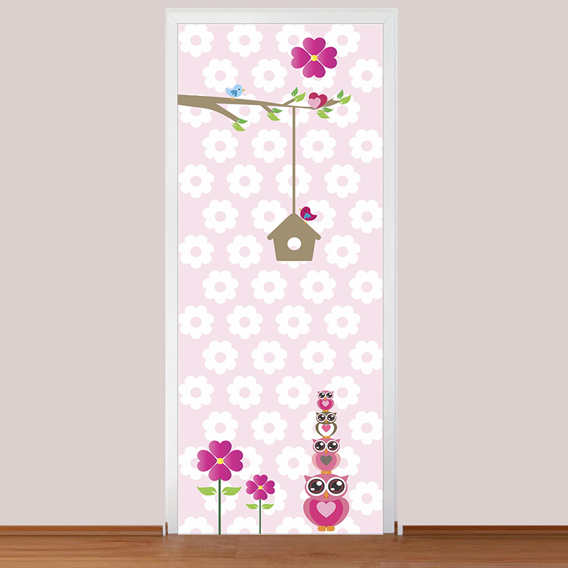 Adesivo de Porta Corujas Adesivoteca Quarto, sala, Infantil Artesanato Com Jornal Passo A Passo ~ Adesivo de Porta Corujas Adesivoteca Quarto, sala, Infantil