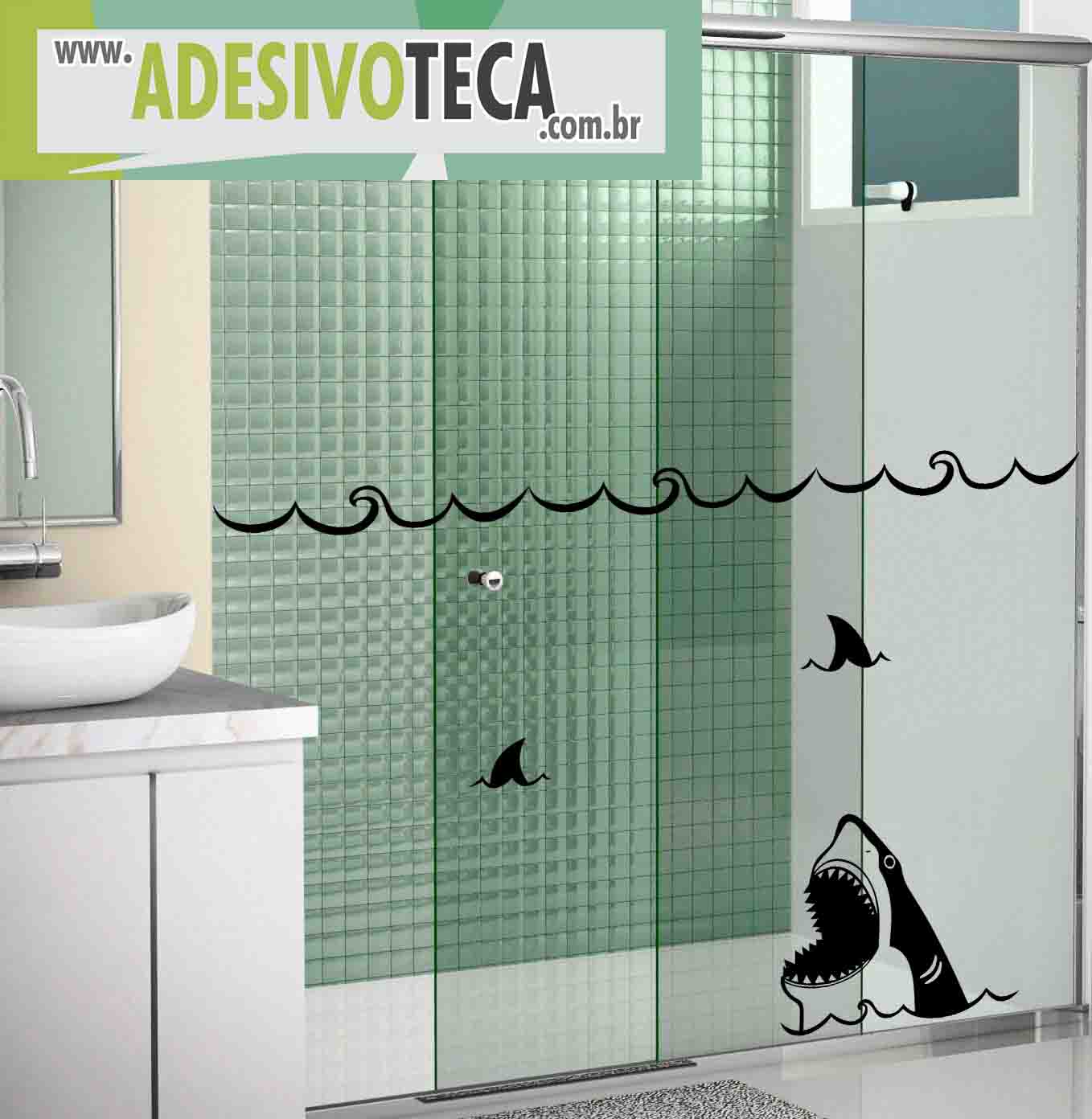 Adesivo Box de Banheiro Tubar u00e3o Adesivoteca Quarto, sala, Infantil Origem Artesanato Brasil ~ Adesivo Box de Banheiro Tubar u00e3o Adesivoteca Quarto, sala, Infantil