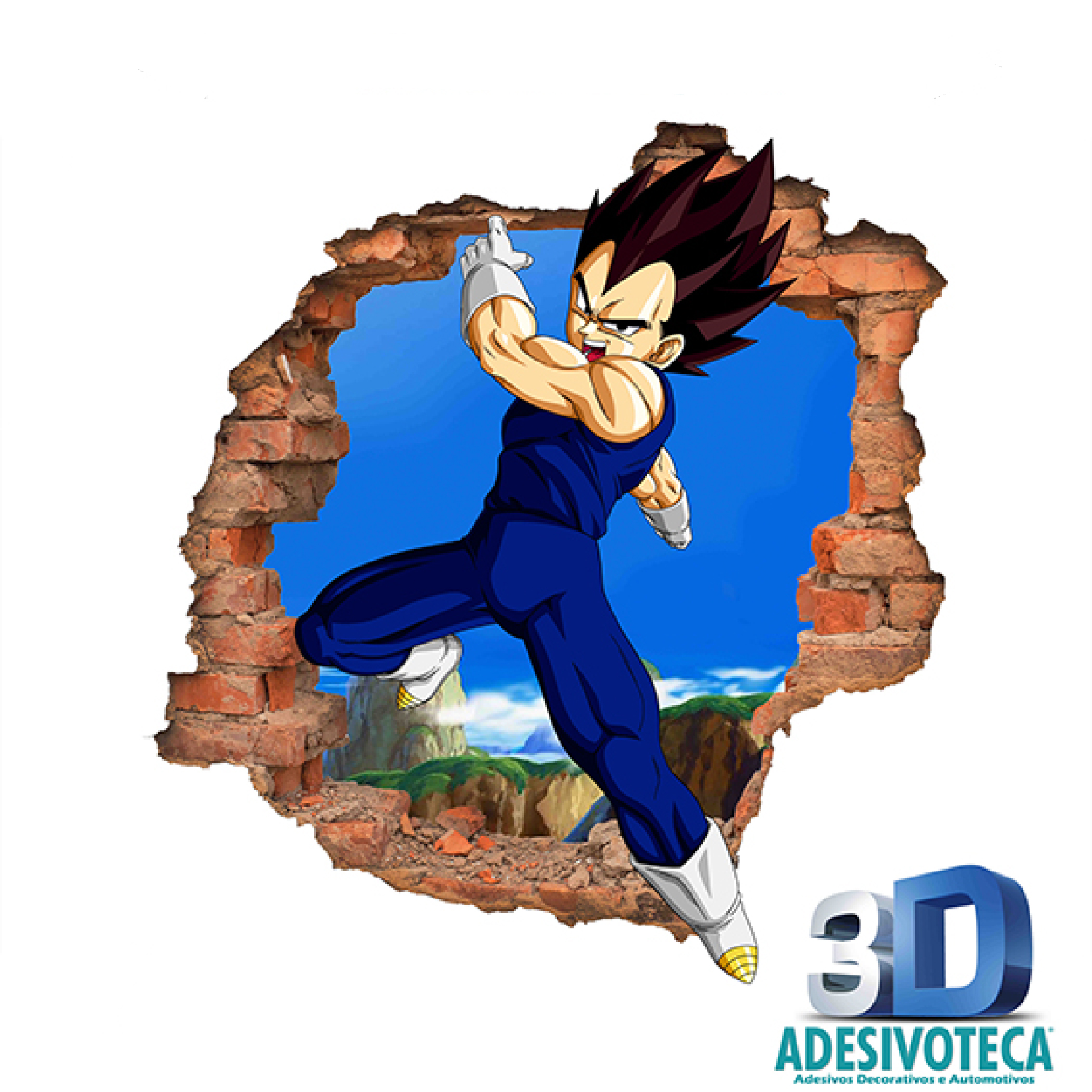 Adesivo de Parede Buraco Dragon Ball Z