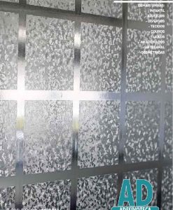 Adesivo Cristal Jateado Quadra