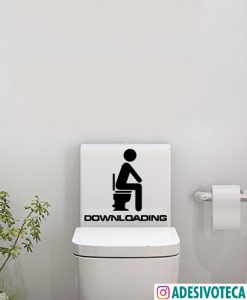 Adesivo Banheiro Downloading
