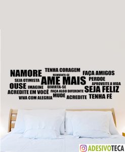 Adesivo Cabeceira Frase "Namore..."