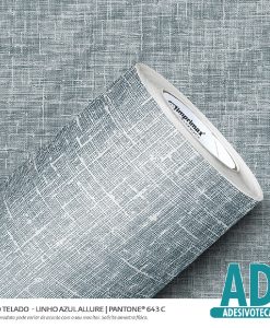 Adesivo Decor Telado Linho Azul Allure