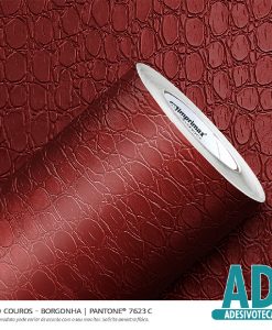 Adesivo Decor Couros Borgonha