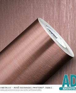 Adesivo Decor Metallic Rosê Escovado