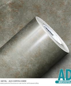 Adesivo Decor Metal Aço Corten Cobre