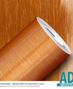 Adesivo Decor Escovado Bronze Brilho