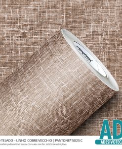 Adesivo Decor Telado Linho Cobre Vecchio