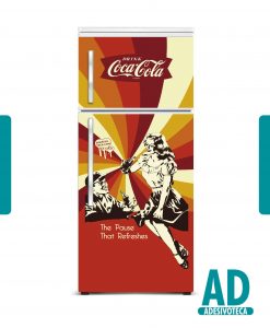Adesivo Geladeira Coca Retrô