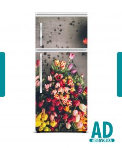 Adesivo Geladeira Flores