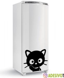 Adesivo Geladeira Gato