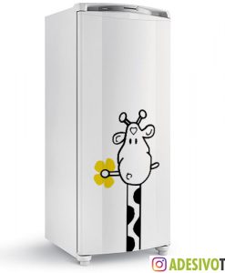 Adesivo Geladeira Girafa