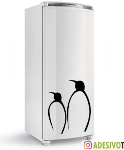 Adesivo de Geladeira Pinguins do Papai