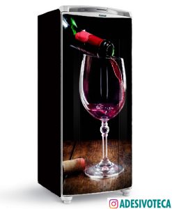 Adesivo Geladeira Vinho