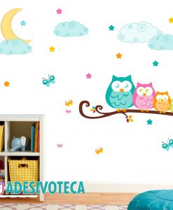 Adesivo Infantil Corujas Baby
