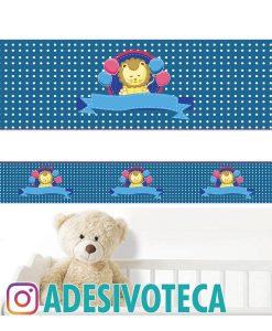 Adesivo Infantil Faixa de Parede Leão 002