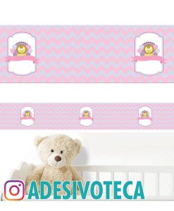 Adesivo Infantil Faixa de Parede Leão 003
