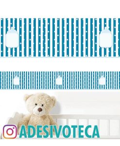 Adesivo Infantil Faixa de Parede Mamadeira 003