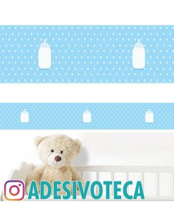 Adesivo Infantil Faixa de Parede Mamadeira 004