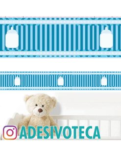 Adesivo Infantil Faixa de Parede Mamadeira 005