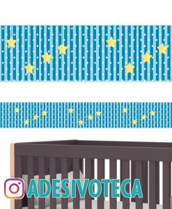Adesivo Infantil Faixa de Parede Estrela 002