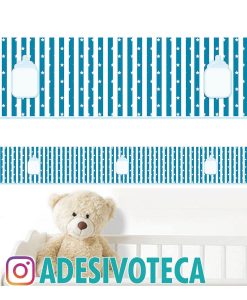 Adesivo Infantil Faixa de Parede Mamadeira 006