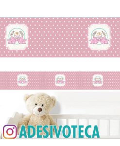 Adesivo Infantil Faixa de Parede Coração 001