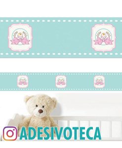 Adesivo Infantil Faixa de Parede Coração 003