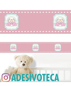 Adesivo Infantil Faixa de Parede Coração 005