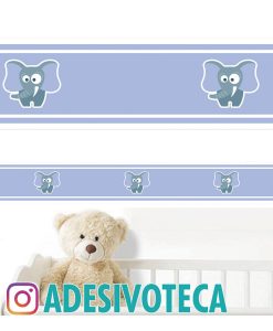 Adesivo Infantil Faixa de Parede Elefante 001