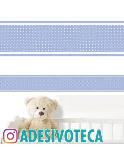 Adesivo Infantil Faixa de Parede Baby azul 002