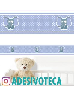 Adesivo Infantil Faixa de Parede Elefante 003