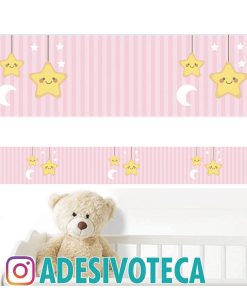 Adesivo Infantil Faixa de Parede Estrela 003