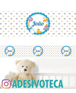Adesivo Infantil Faixa de Parede João 007
