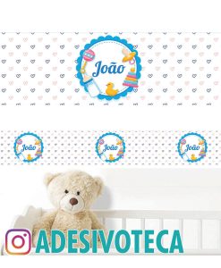 Adesivo Infantil Faixa de Parede João 008