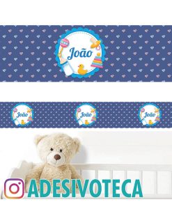 Adesivo Infantil Faixa de Parede João 009