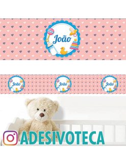 Adesivo Infantil Faixa de Parede João 010