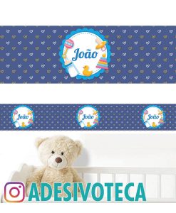 Adesivo Infantil Faixa de Parede João 011