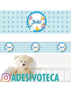 Adesivo Infantil Faixa de Parede João 012