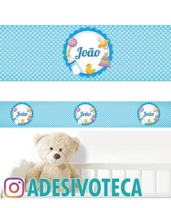 Adesivo Infantil Faixa de Parede João 013