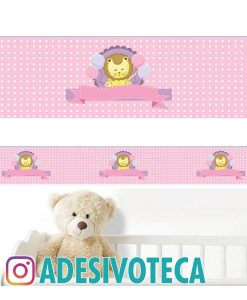 Adesivo Infantil Faixa de Parede Leão 007
