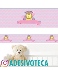Adesivo Infantil Faixa de Parede Leão 008