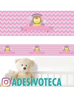 Adesivo Infantil Faixa de Parede Leão 011