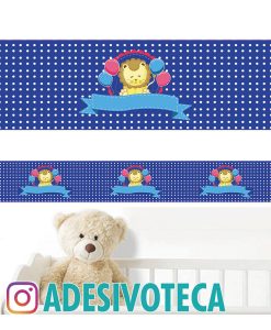 Adesivo Infantil Faixa de Parede Leão 012