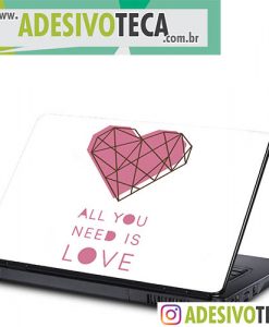Adesivo Notebook All You Need is Love