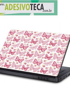 Adesivo Notebook Borboletas Rosa